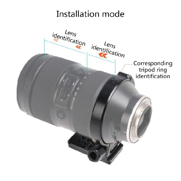 Lens Tripod Mount Ring Quick Release Tripod Collar with 1/4" Screw for 35-150mm