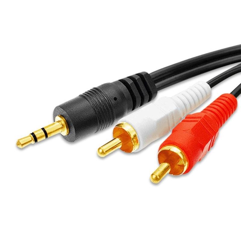 3.5mm to 2RCA Sound Stereo Cable, 3.5mm to 2RCA Male Adapter Sound Cable, Y Splitter Stereo Sound 2RCA Cable, AUXs Cord