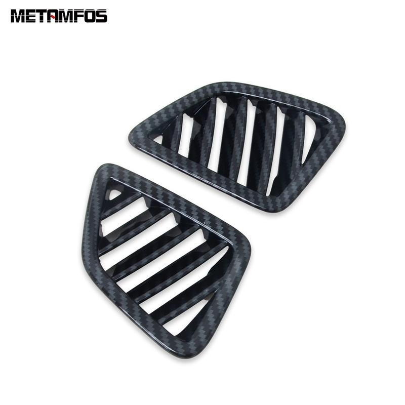 Front Air Condition AC Vent Outlet Cover Trim For Kia Carnival KA4 -2024 2025 Carbon Fiber Interior Accessories Car Styling