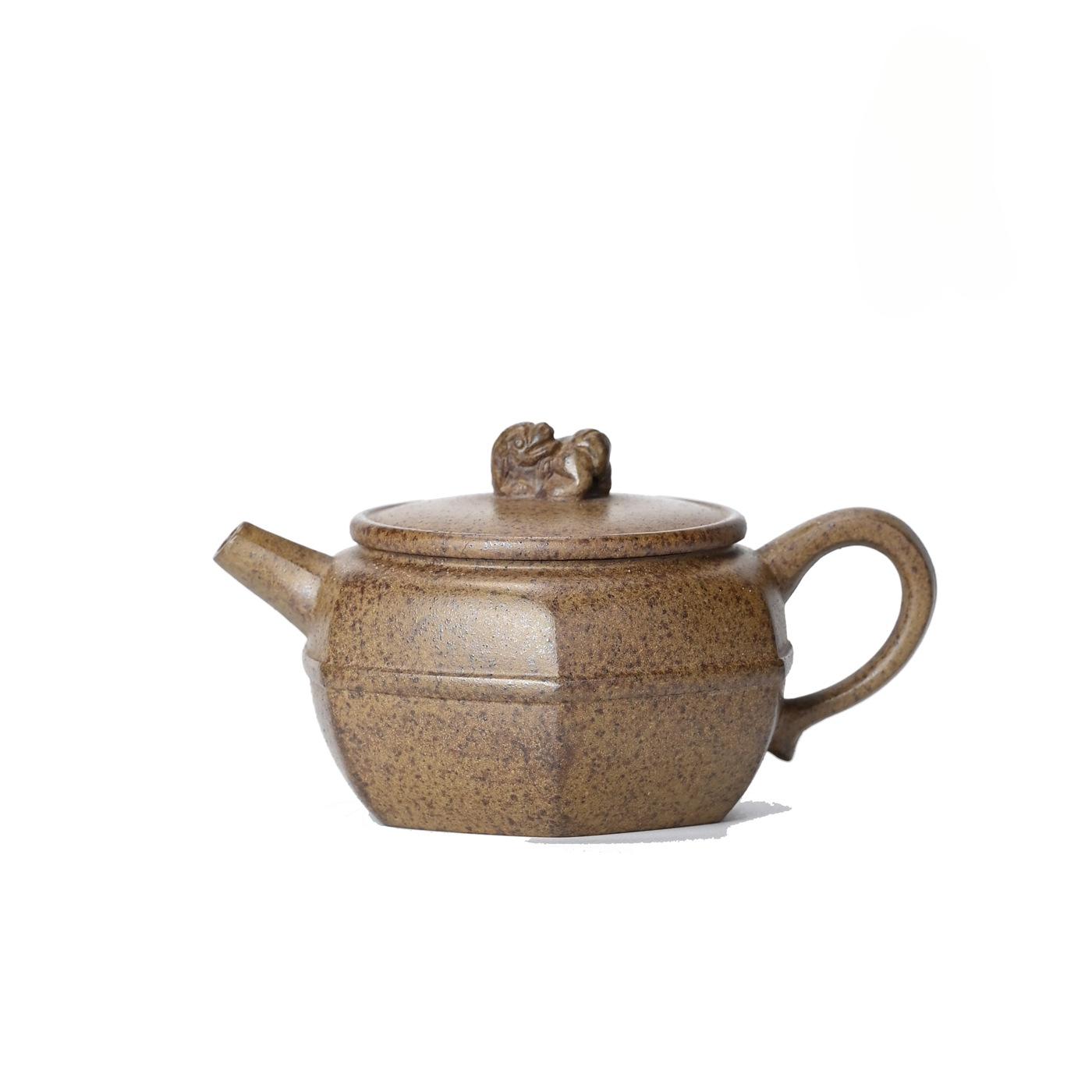 

150ml Creative Yixing Purple Clay Teapots Handmade Hexagonal Pot Raw Ore Agarwood Mud Kettle Zisha Tea Set Teaware Collection