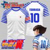 CAPTAIN TUSBASA Japan Anime Harajuku 3D Druck Sport Schnelltrocknend Atmungsaktiv Herren T-Shirt Fußballtrikot Kurzarm Kleidung Top
