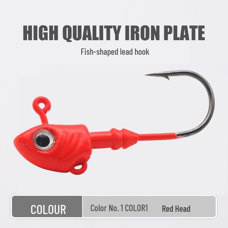 Fish Head Jig: 40g/45g Soft Bait for Long Cast, Sea Bass & Bass Lure