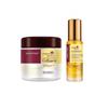 Trattamento Capelli al Collagene Riparazione Profonda Balsamo per Tutti i Tipi di Capelli 500 ml + Siero per Capelli all'Olio di Argan per Capelli Secchi e Danneggiati 50 ml
