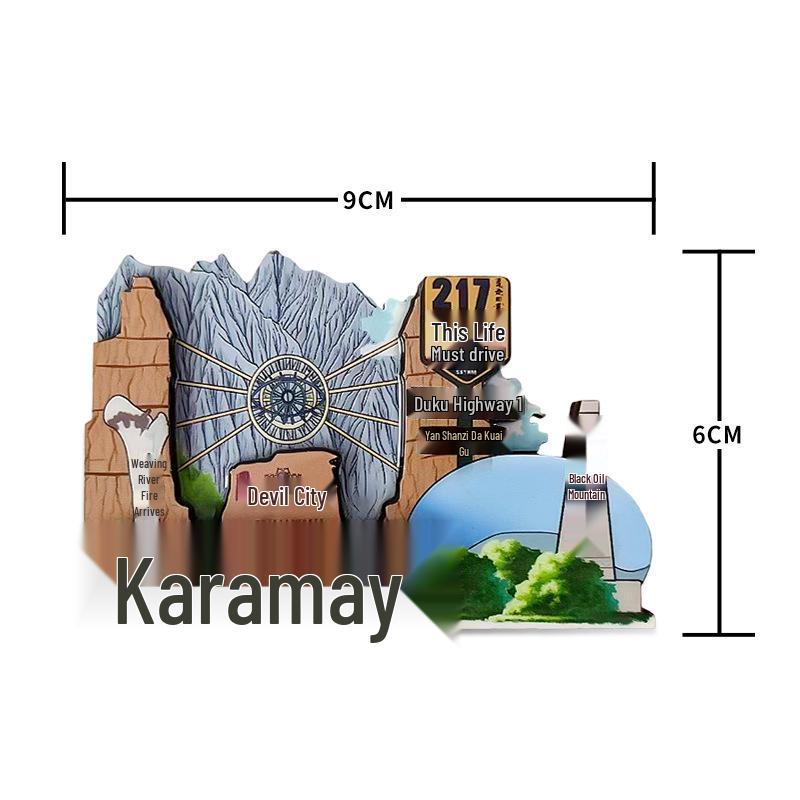Yili Hemu Sayram Lake Cultural Travel Fridge Magnet Souvenir