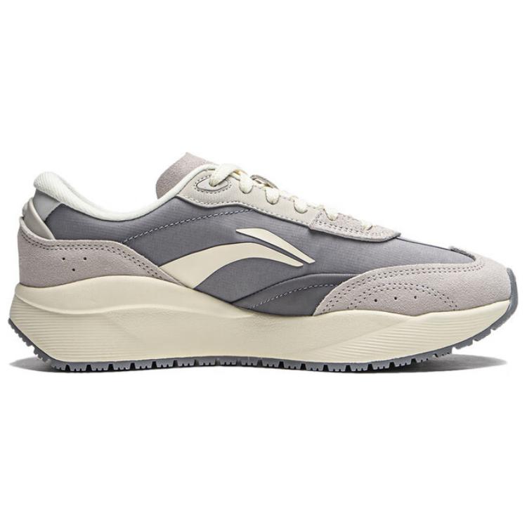 New LINING Load Capacity 2.0 Casual Shoes Women's Low Top Microcrystalline Gray/Stone Gray AGCU280-1