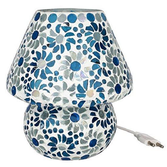 Mosaic Crafted Multicoloured Decorative Glass Table Lamp