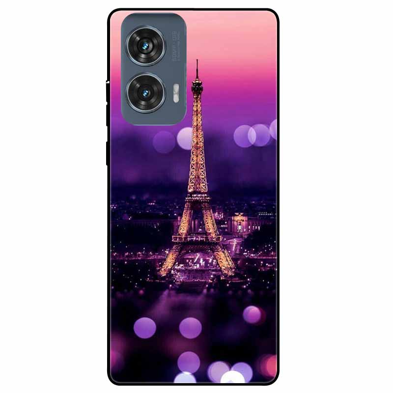For Moto Edge 50 Fusion Case Silicone Space Animal TPU Soft Black Cover For Motorola Edge 50 Fusion Cases 50Fusion Cool TPUCover