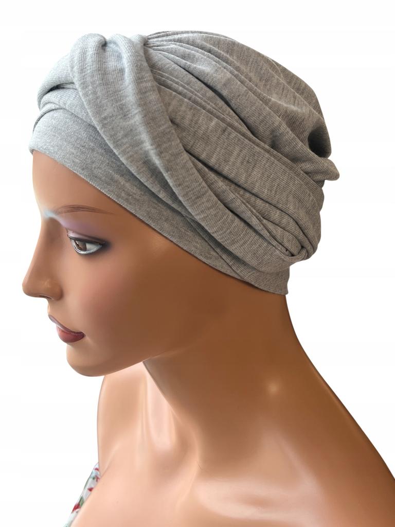 Lena Women' Turban Gray Sweater Hat Autumn Even After Chemotherapy