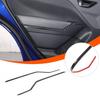 Soft Carbon Fiber Rear Door Upper Side Slot Trim Sticker For Subaru Crosstrek 24