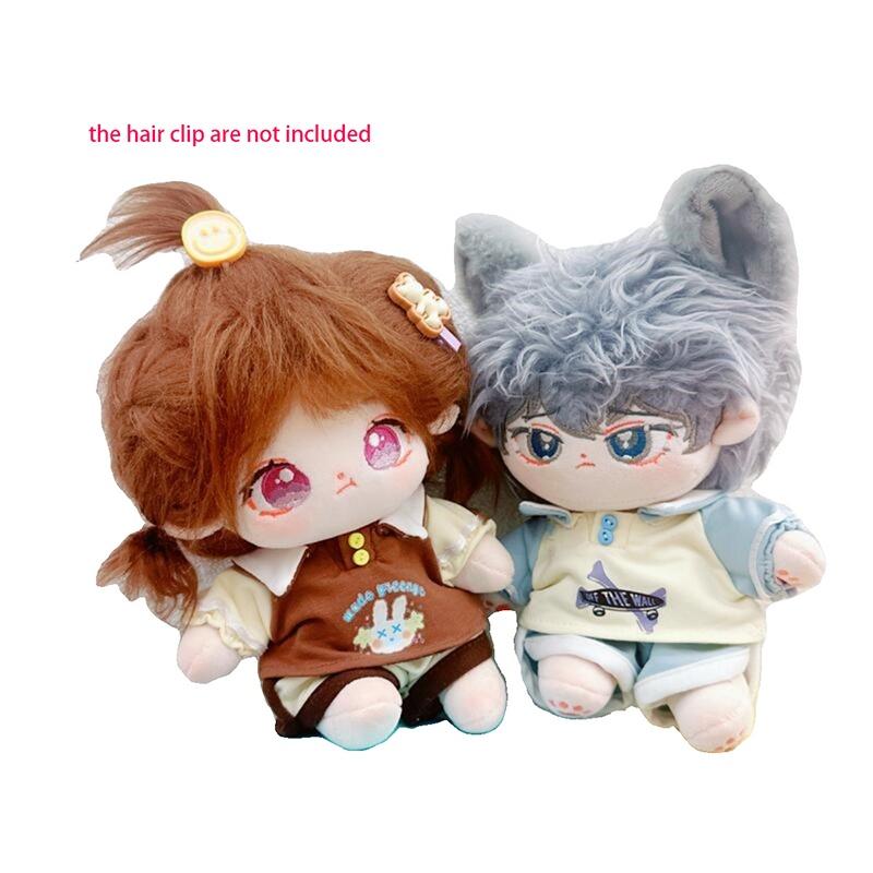 20cm Cotton Doll Plush Toy With Two Sets Of Clothes Keep Warm Shortcut Sweatshirt And Pants
