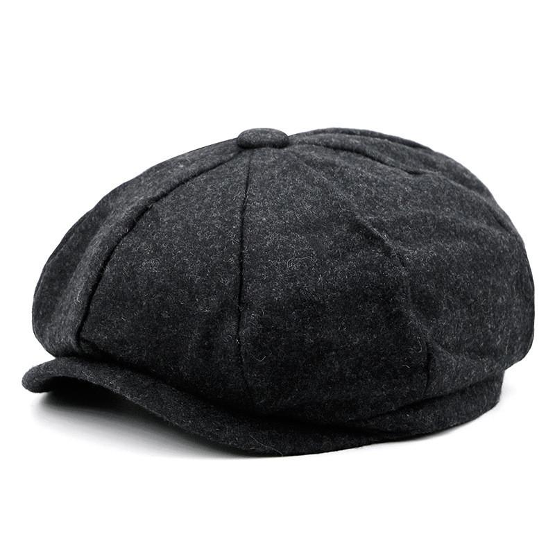 Wool Blend Octagon Hat For Men Women With Adjustable Fit For Winter Outdoor Casual Wear