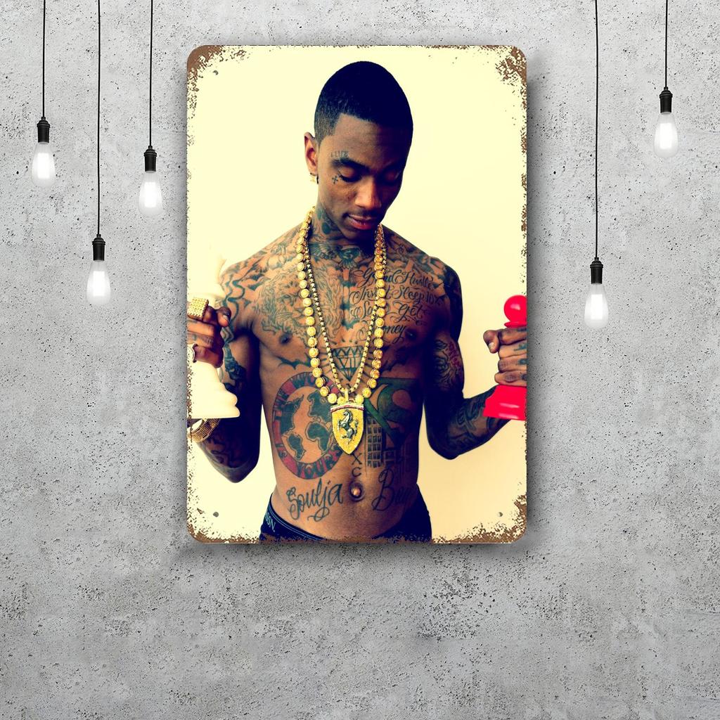 Soulja Boy Decor Poster Vintage Tin Sign Metal Sign Decorative Plaque for Pub Bar Man Cave Club Wall Decoration