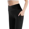 KISBINI Flared Yoga Dance Ballet Long Yoga XXL Women's Pants, Pants, Pants, Leggings, Wear, Practice, Leg-Lengthening, Breathable, Stretchy, Black,