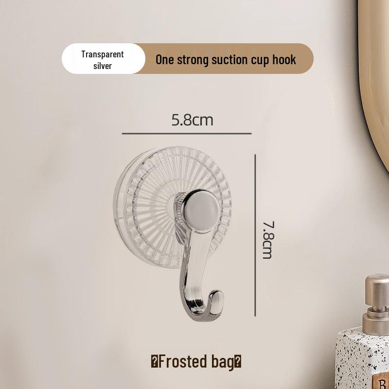 

Traceless Adhesive Suction Hook - Strong Load-Bearing, No-Drill Wall/Bathroom Hook for Doors