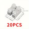 10Pcs/20Pcs/30Pcs Quick Connect Cable Connectors |   Industrial Electrical Connection Terminal 2-Pin Push-In Type Spring Clamp White Steel Contact