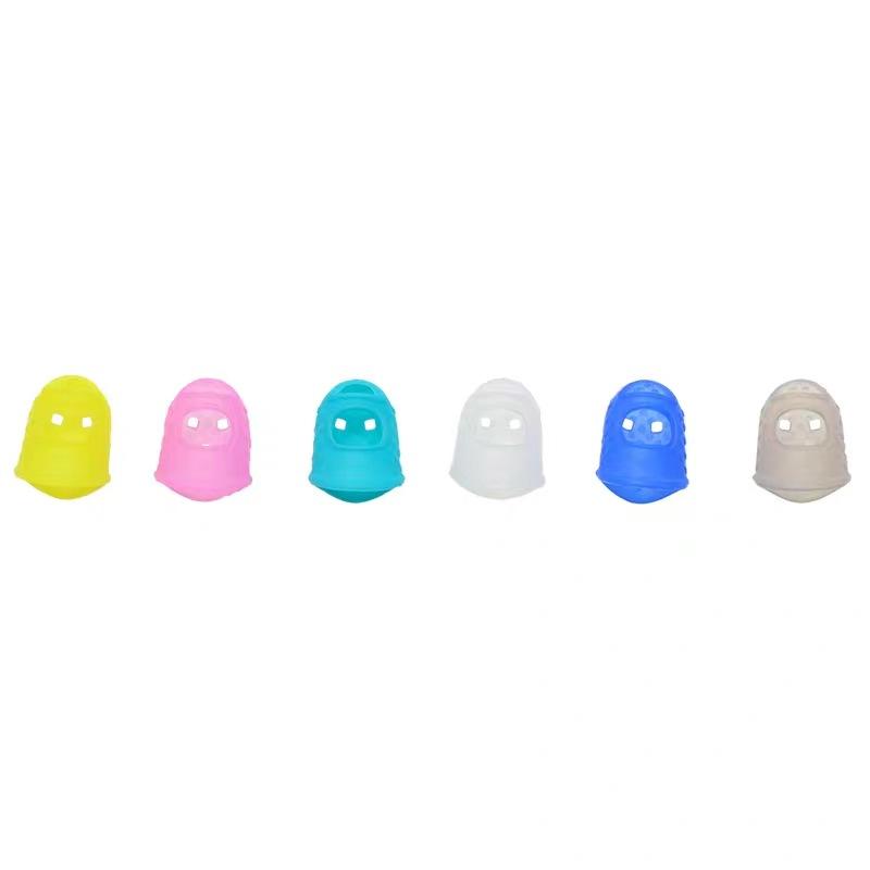 Guitar Finger Sleeve Silicone Finger Protector Sleeve Beginner Practice Fingering Protective Finger Sleeve Guitar