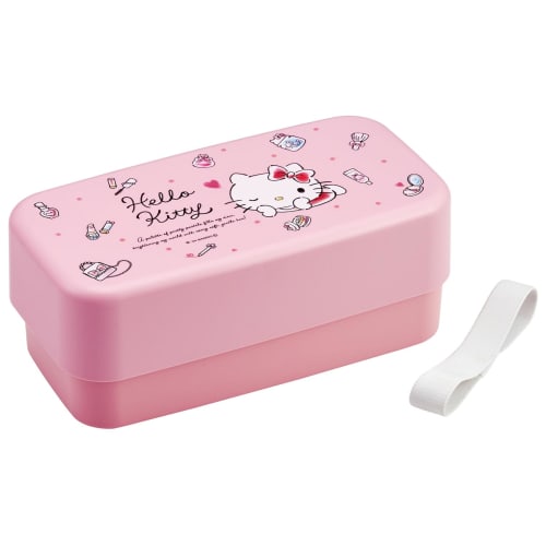 Skater Biomass Lunch Box with Cutlery, Two-Tier, Large Capacity (1000ml), Nesting Design, Lunch Belt Included, Dishwasher and Microwave Safe, Made In