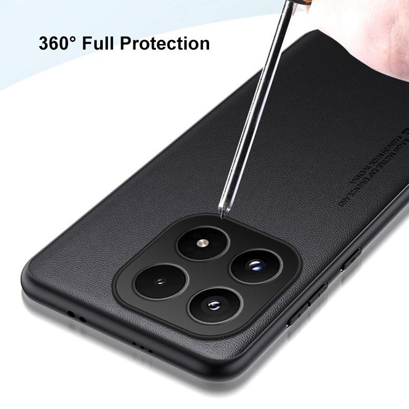 Luxury PU Leather Case For Xiaomi Mi 17 Mi17 5G Back Cover Silicone Shockproof Full Protection Phone Case For Xiaomi 17 Xiaomi17