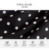 Women's Black Bodycon Skirt: White Polka Dot, High Waist, A-line, Summer Casual Versatile Short Skirt