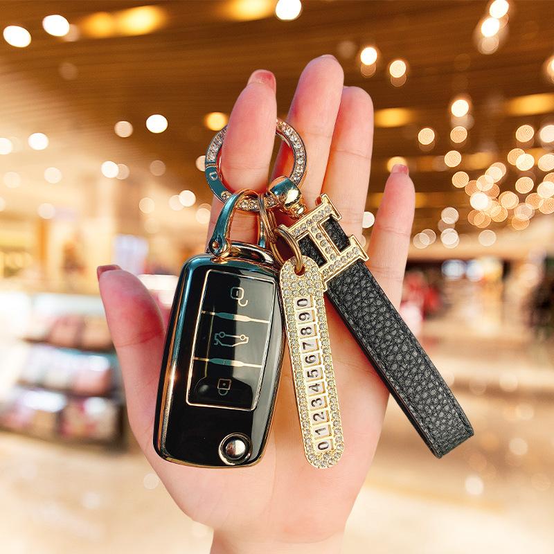 Použiteľný kryt kľúča Volkswagen Langyi Suiteng Bora škrupina Santana polo Lingdu pracka Golf Tiguan taška