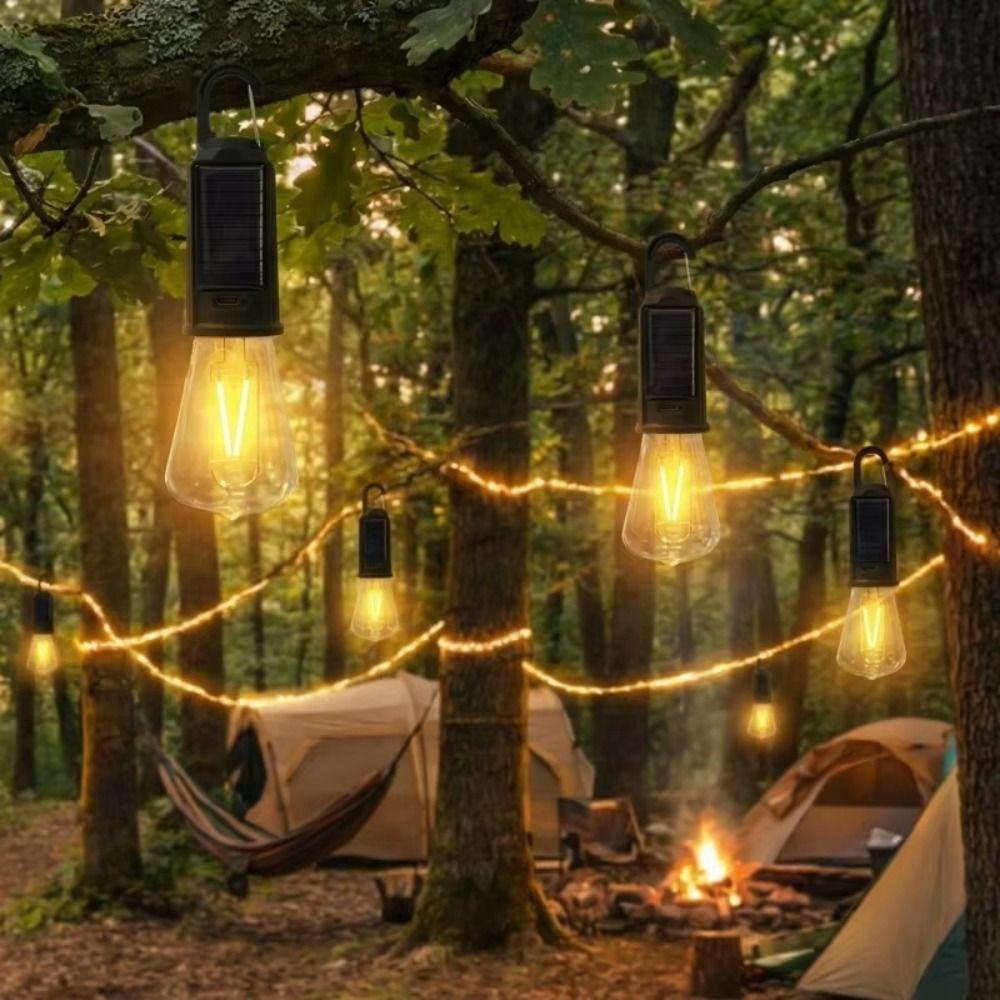 USB Rechargeable Solar Powered LED Lamp Solar Powered Camping Lamp  Outdoor Activities