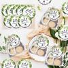 20Sets Crosses Keychain Favors With Thank You Label Organza Packaging Bulk Gift Set with Rope For Baby Showers Parties