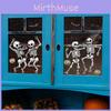 Halloween Static Uv Glueless Pvc Bat Skeleton Home Decoration Wall Stickers