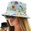 Summer Fishing Bucket Hat Reversible Flowers