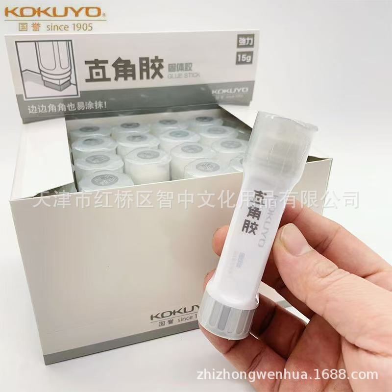 

Japan KOKUYO Right Angle Solid Glue Stick for Kids, 15g Right Angle Glue 15g [1 piece] білий