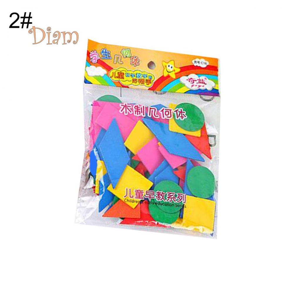 OBS Toy Product Dřevěné barevné kulaté geometrické čipy Matematické učební pomůcky pro děti