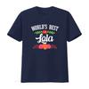 Worlds Best Lola T Shirt Filipino Grandma vintage Washed Stylish streetwear fashion Casual Top For Everyday Wear Stretched