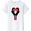 Fashion Blouses Letters Cartoon Mickey Mouse Minnie Printed Family T-Shirts Tshirt Harajuku 90S Top Gift Unisex