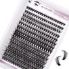 Single Cluster Diy280 Cluster Large Capacity D Curve Grafting False Eyelashes Dense Simulation 8-16Mm Eyelashes