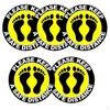 Distance Floor Stickers Set for Retail