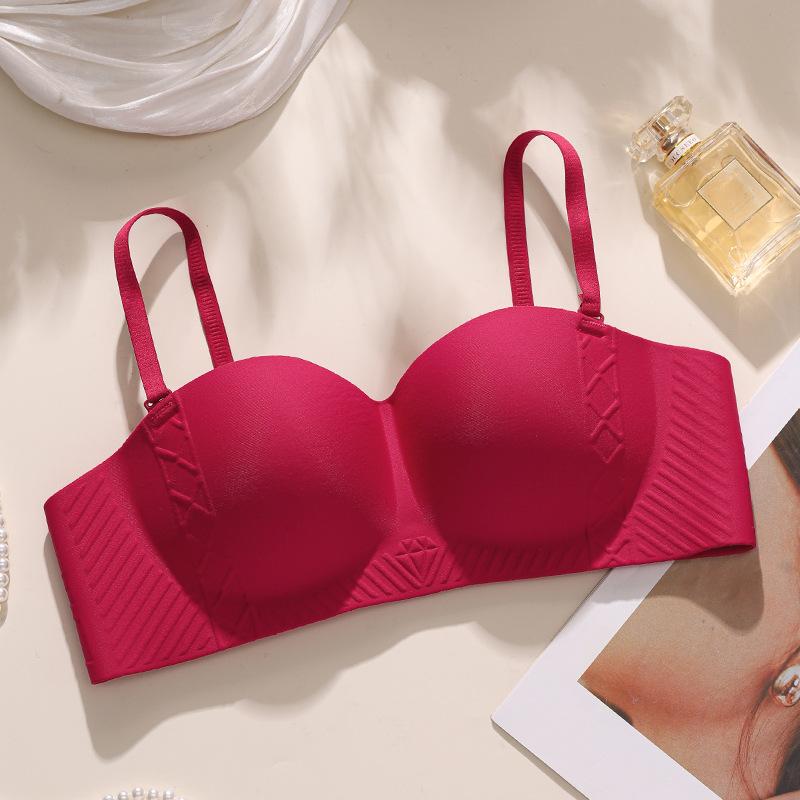 South East Asia Vietnam Thailand Women Traceless Vest Comfortable Gathering Side Collapse Bra Cover