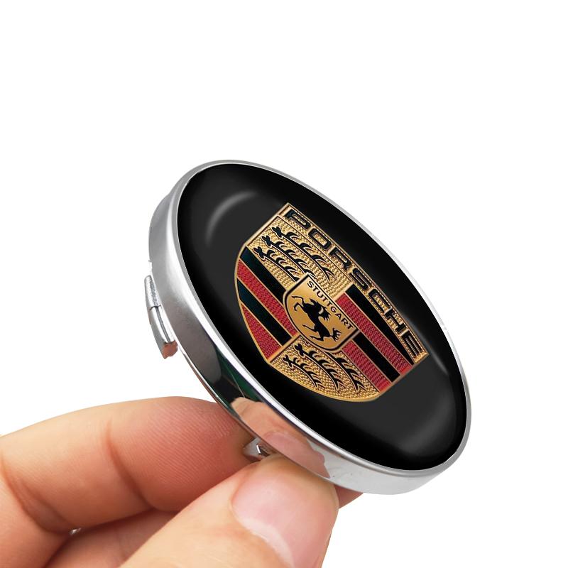 4 stk 60MM Bilhjul Senter Navkapsel Biltilbehør For Porsche Boxster Cayenne Panamera Macan Cayman 911 918 996 917 991