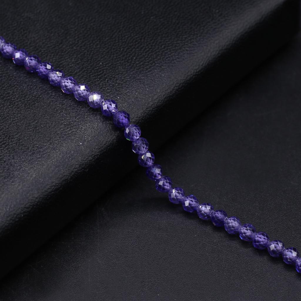 Natural Stone Faceted Beads Zircon Small Beads 4 MM Charms For Jewelry Making DIY Necklace Bracelet Earrings Accessory
