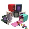 Magnetic Closure PU Card Deck Box with Transparent Window, Moisture-Proof Stain Resistant Trading Card Storage Box with Lid