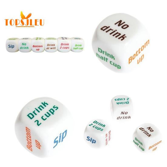 Zabawna gra w kości do picia - 3 sztuki / zestaw, impreza, bar, pub, klub, prezent z zabawkami