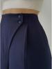 2026 European & American Slim Straight-Leg Long Pants for Women - Fashionable & Casual Design