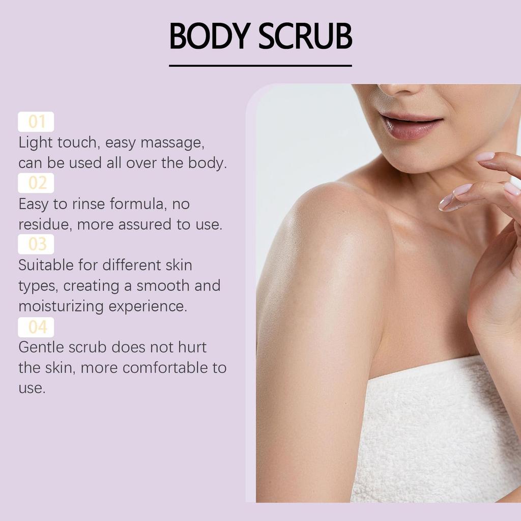 Peach-Scented Body Scrub: Nourishes, Softens and Tightens Skin, Moisturizes, Exfoliates, and Cleanses the Body