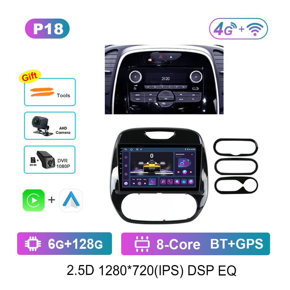 Android OS Car Video Multimedia Player for Renault Kaptur 2016 - 2019 GPS DSP Stereo WiFi BT 4G Carplay Auto Tools Cooling Fan