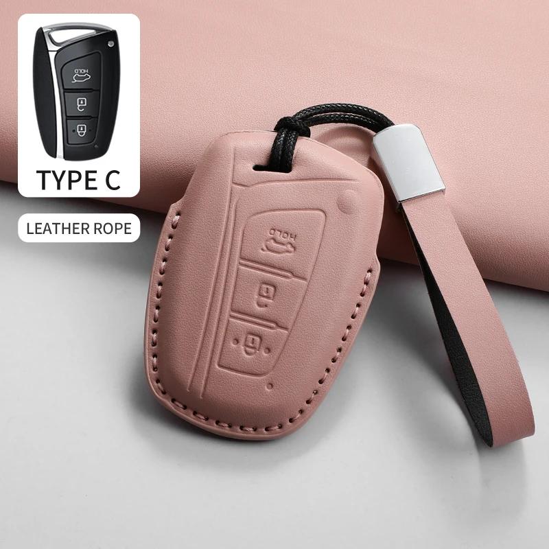 Capa de Chave de Carro Concha Chaveiro para Hyundai I30 Ix35 KONA Encino Tucson Solaris Grand Santa Solaris HB20 Tucson Santa I20 I30 Ix20