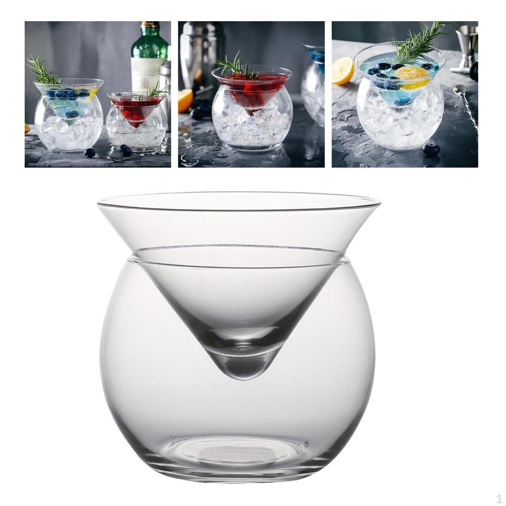 Servidor de Copas Martinis Vaso Cónico Esférico