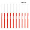 10pcs/set Plastic Crochet Hook Needle Knitting Micro Hook Needle  for Jumbo Braiding