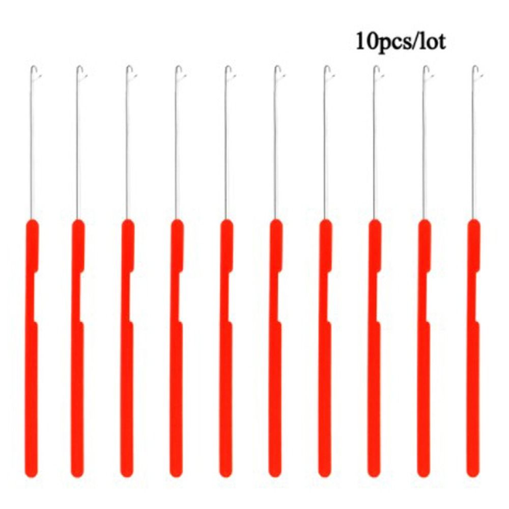10pcs/set Plastic Crochet Hook Needle Knitting Micro Hook Needle  for Jumbo Braiding