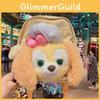 Big Cookieann Face Backpack Cartoon Plush Bag Animal Canvas Bag Zipper Design