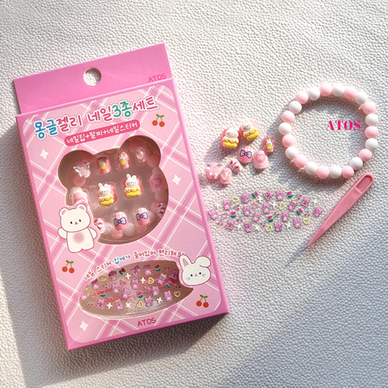 

[Atos] Mongle Jelly Nail 3-piece Set (Randomly Sent) Single product