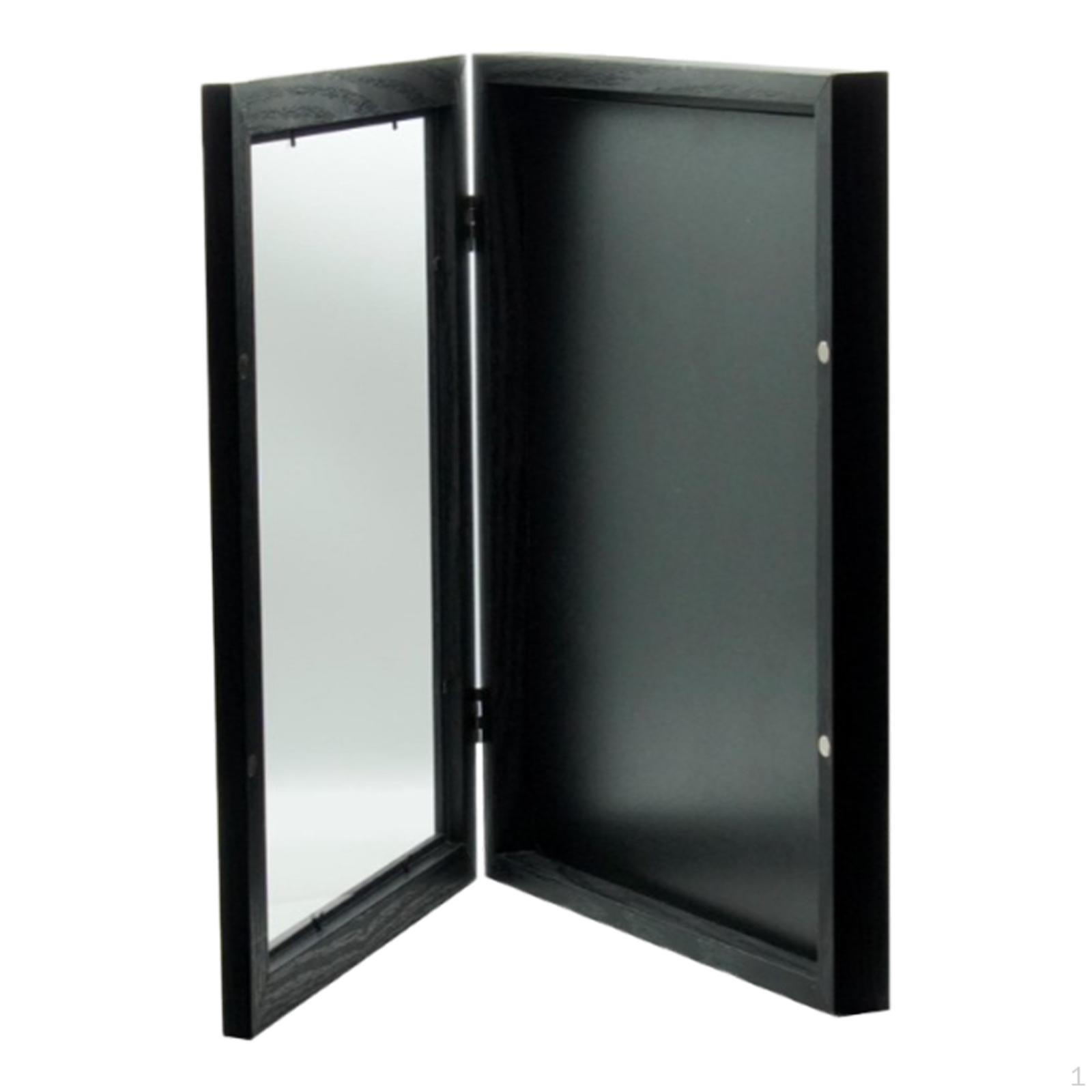 

Jersey Display Frame Case with Clear Cover Wooden Protection T-shirt Shadow Box for 13x13inch