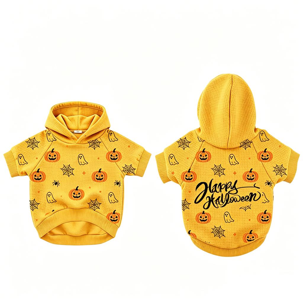 Custom Printed Knit Pet Hoodie for Dogs and Cats, Multicolor